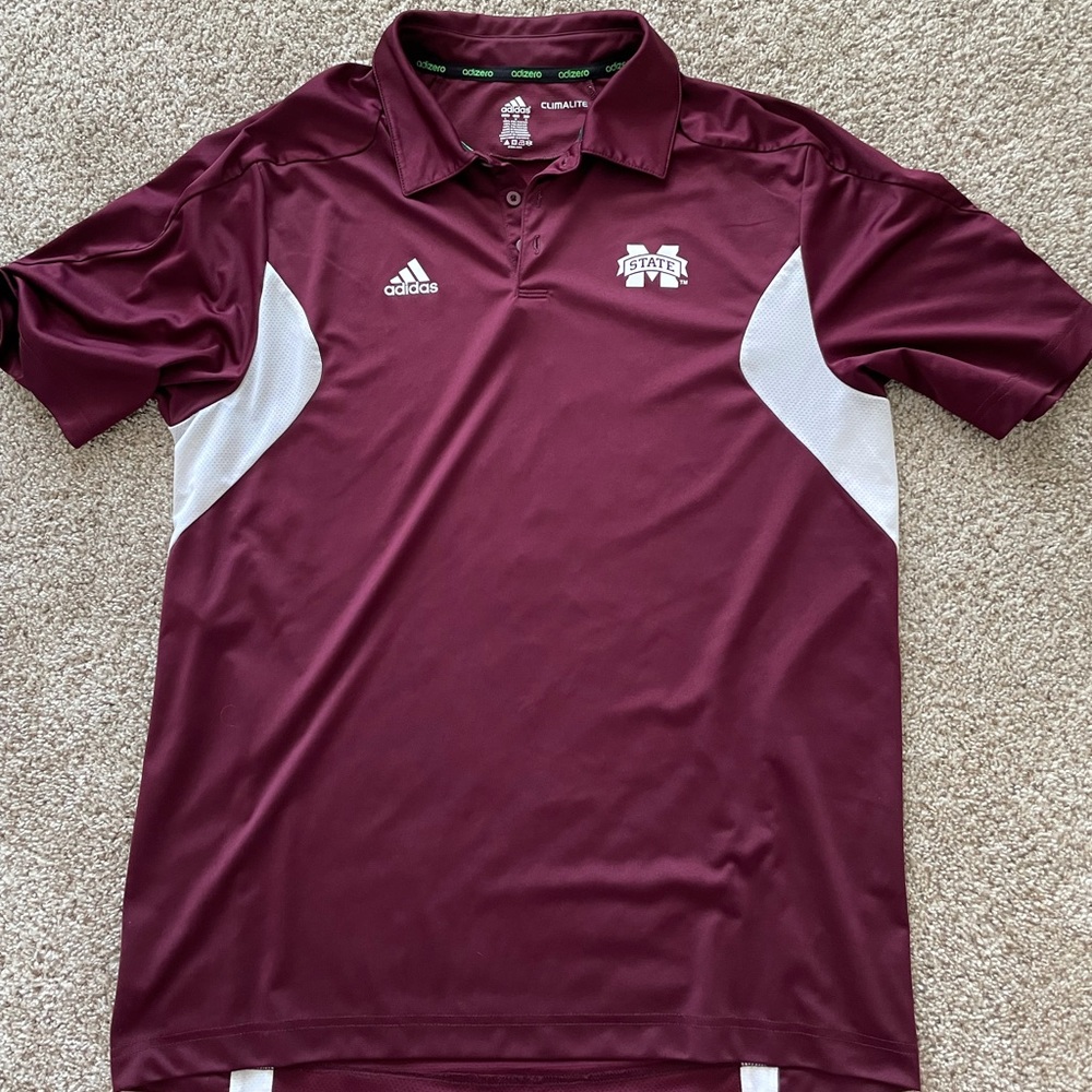 Mississippi State Adidas performance polo